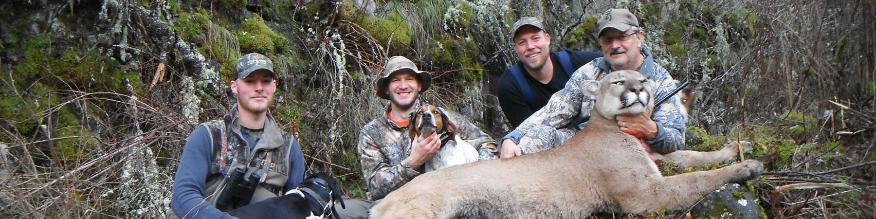 Men with Mountain Lion