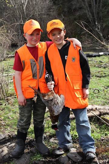 boys with bird