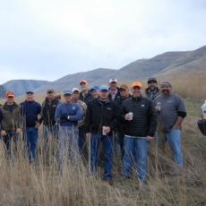 corporate group at clays range