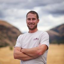 Ryan Nelson in canyon, Chef Ryan Nelson