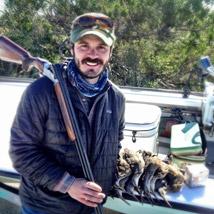 Ian with pheasants, Ian Privette