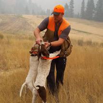 Jeremi with dogs, Jeremi Syron